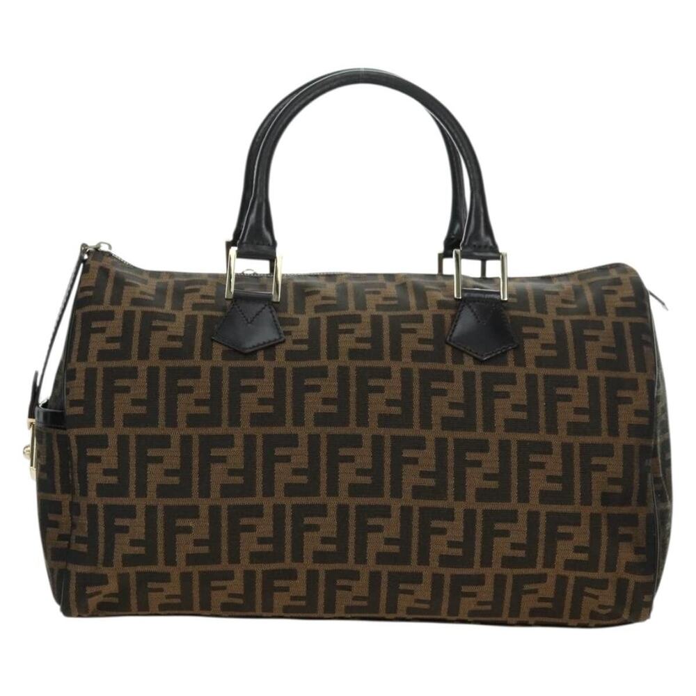 Fendi Zucca Mini Boston Bag Brown